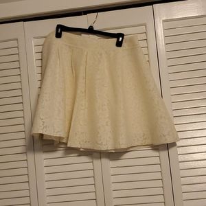 Womens off white skirt